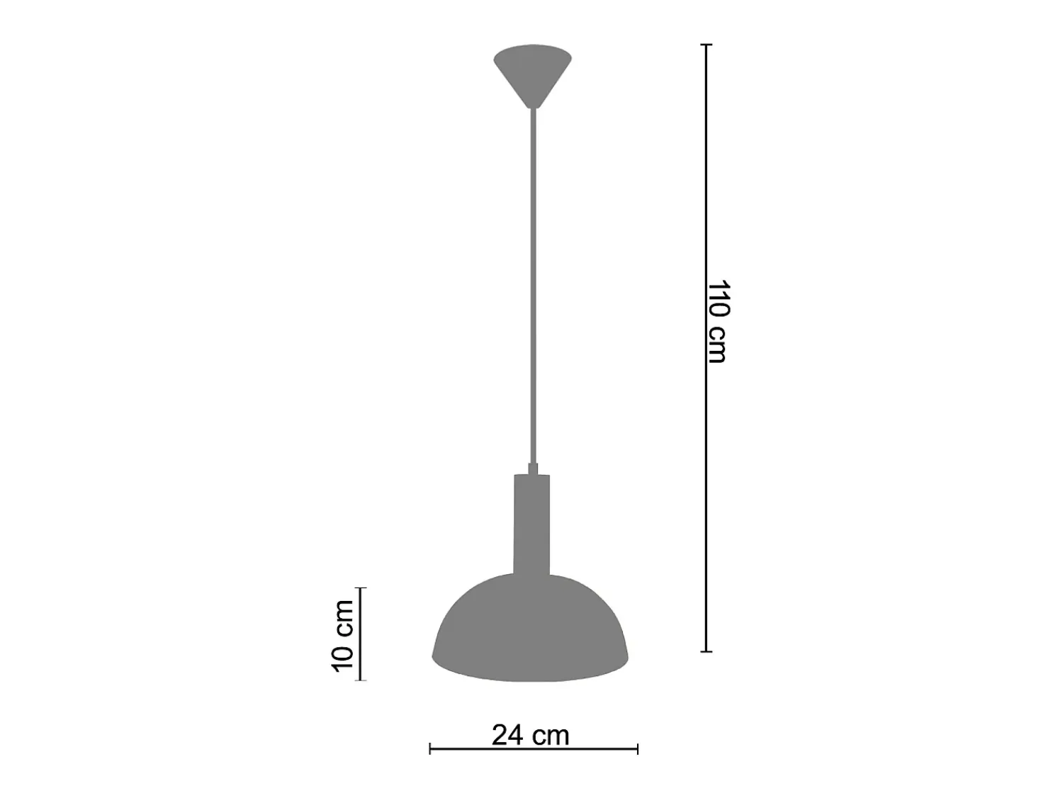 TOSEL Lámpara Suspendida^Suspensión ,metal,,A110xD24xP24cm Naranja