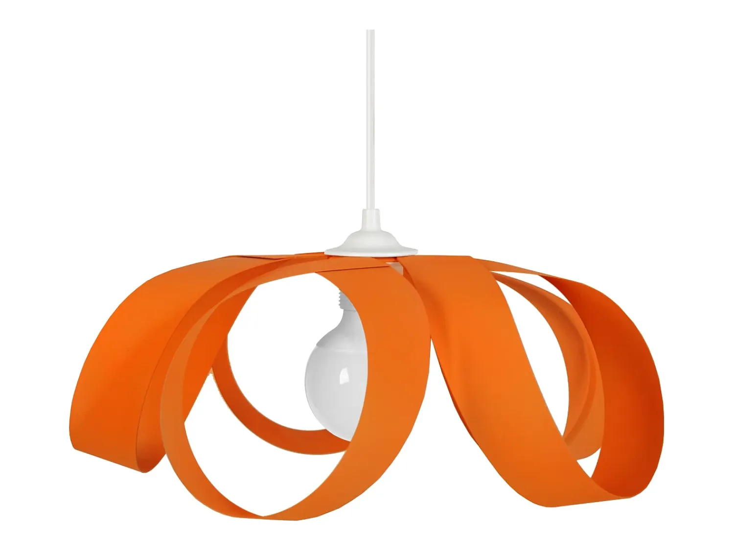 TOSEL Lámpara Suspendida^Suspensión ,metal,,A78xD30xP 30cm Naranja