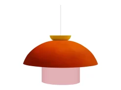 TOSEL Lámpara Suspendida^Suspensión ,metal, ,A110xD29xP29cm Naranja