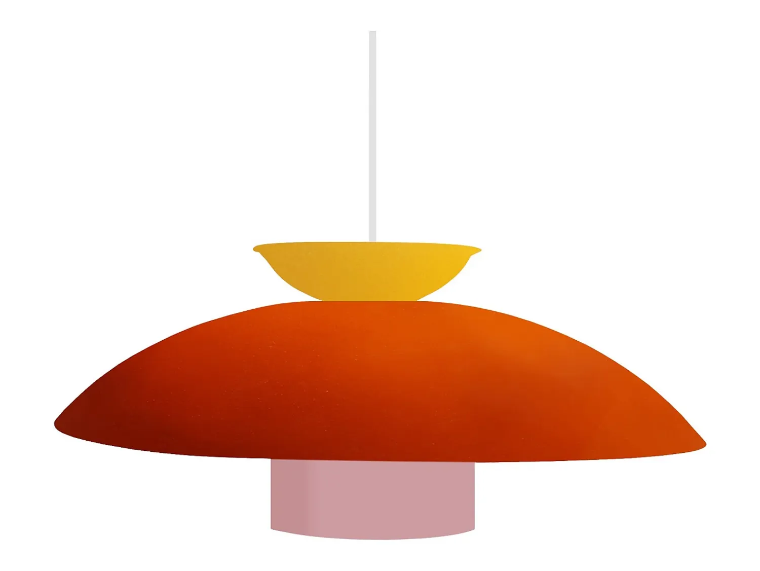 TOSEL Lámpara Suspendida^Suspensión ,metal,,A110xD40xP40 cm Naranja