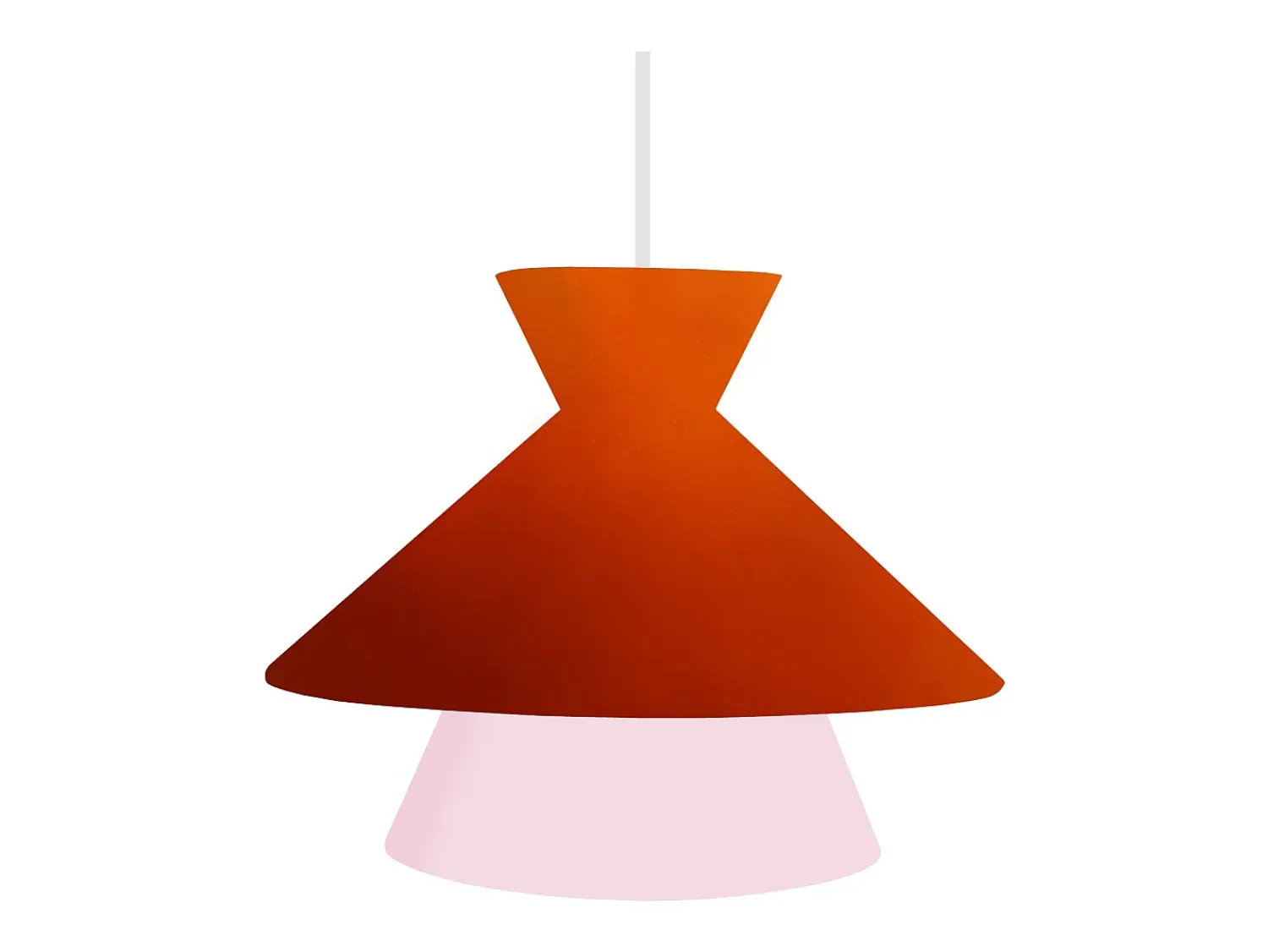 TOSEL Lámpara Suspendida^Suspensión ,metal,,A110xD 20x P 20 cm Naranja