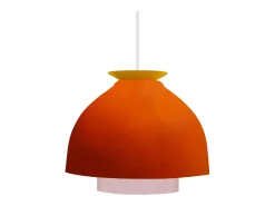 TOSEL Lámpara Suspendida^Suspensión ,metal,, A 110xD23xP23cm Naranja