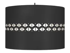 TOSEL Lámpara Suspendida^Suspensión ,metal, ,A 80x D30xP30cm Negro