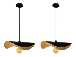 TOSEL Lámpara Suspendida^Suspensión ,metal, ,A65xD40xP40cm Negro