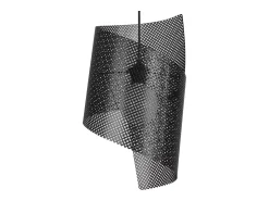 TOSEL Lámpara Suspendida^Suspensión ,metal, ,A110xD 25xP25cm Negro