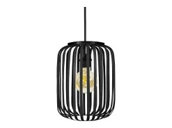 TOSEL Lámpara Suspendida^Suspensión ,metal, ,A80xD 14xP14cm Negro