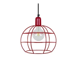 Suspensión TOSEL ,metal,Rojo,A85xD25x P 25cm