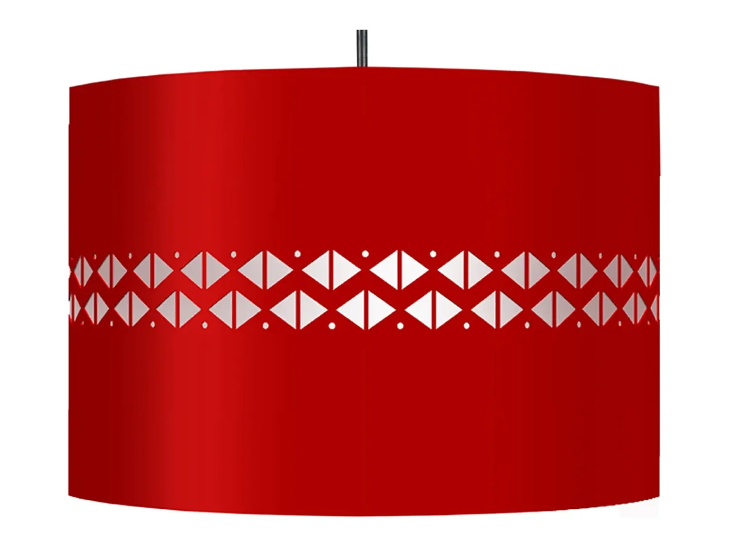 TOSEL Lámpara Suspendida^Suspensión ,metal.,, A80x D 30xP30cm Rojo