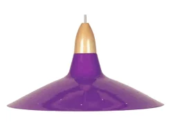 Suspensión TOSEL ,metal,violeta ,A19xD38x P38cm