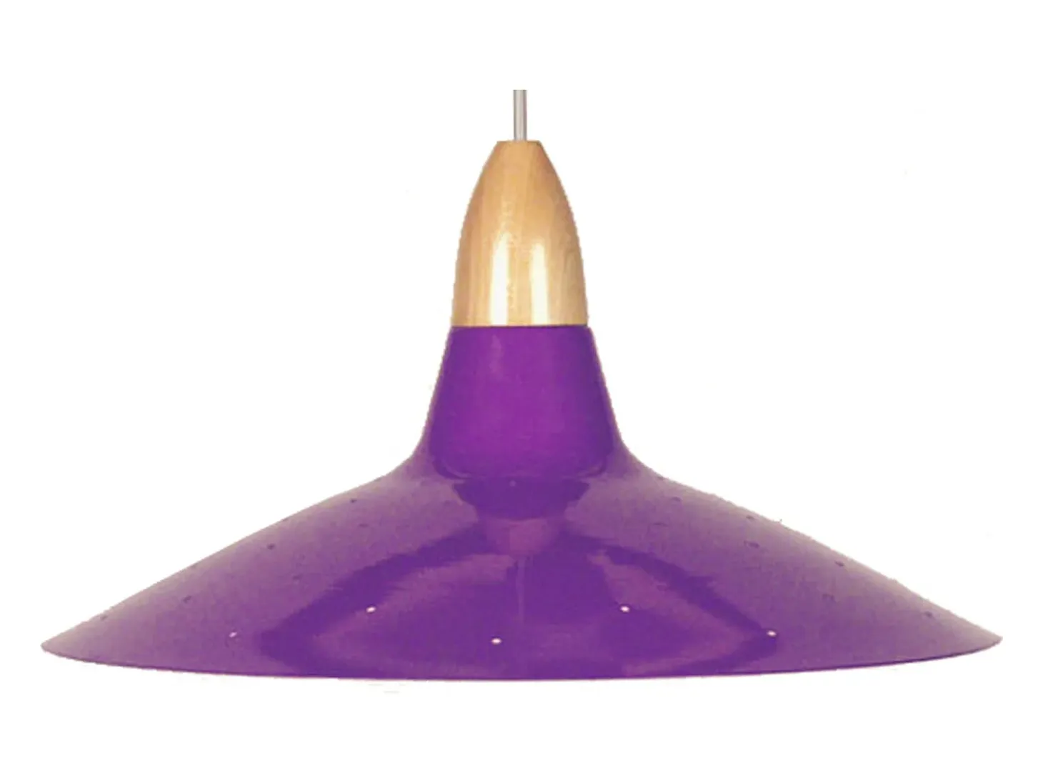Suspensión TOSEL ,metal,violeta ,A19xD38x P38cm
