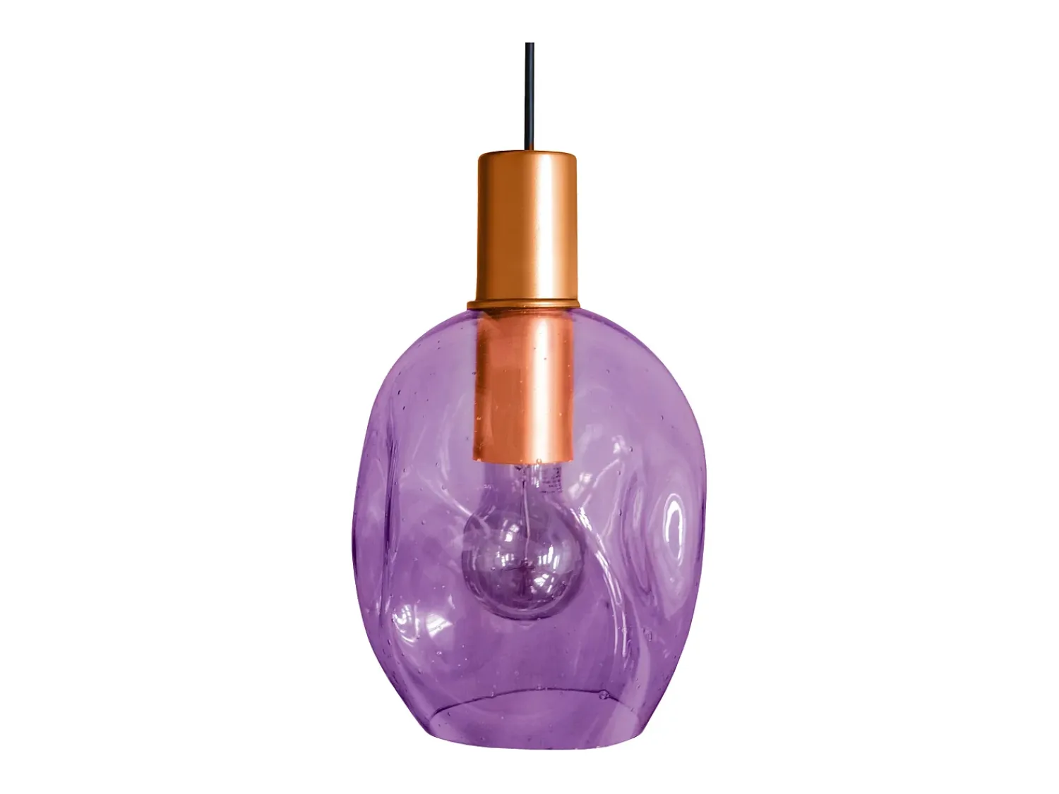 TOSEL Lámpara Suspendida^Suspensión ,metal, ,A100xD 20x P 20cm Violeta
