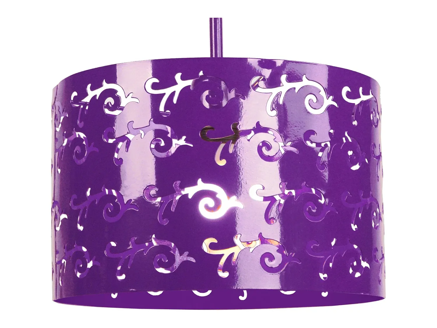 TOSEL Lámpara Suspendida^Suspensión ,metal., , A85xD30xP 30cm Violeta