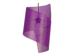 Suspensión TOSEL ,metal,violeta ,A110xD25xP25cm
