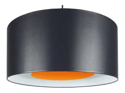 Suspensión TOSEL ,tela ,Negro ,A80xD35xP35 cm