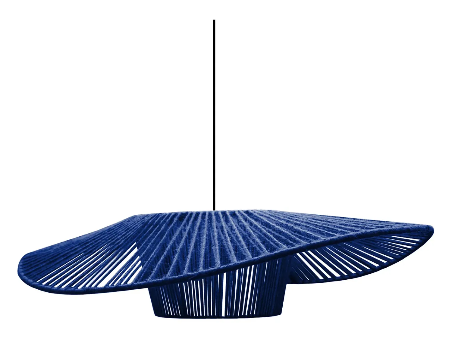 TOSEL Suspensión ,tela, , A 70xD55x P 60cm Azul
