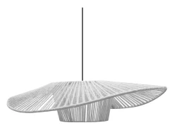 Suspensión TOSEL ,tela,Blanco,A80xD 75x P 80cm