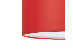 Suspensión TOSEL ,tela,Rojo,A78xD30xP30cm