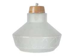 Suspensión TOSEL ,vidrio ,Gris , A84xD30xP30cm