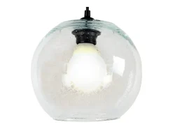 TOSEL Lámpara Suspendida^Suspensión ,vidrio,Aluminio,A 77xD 20x P 20cm Plateado