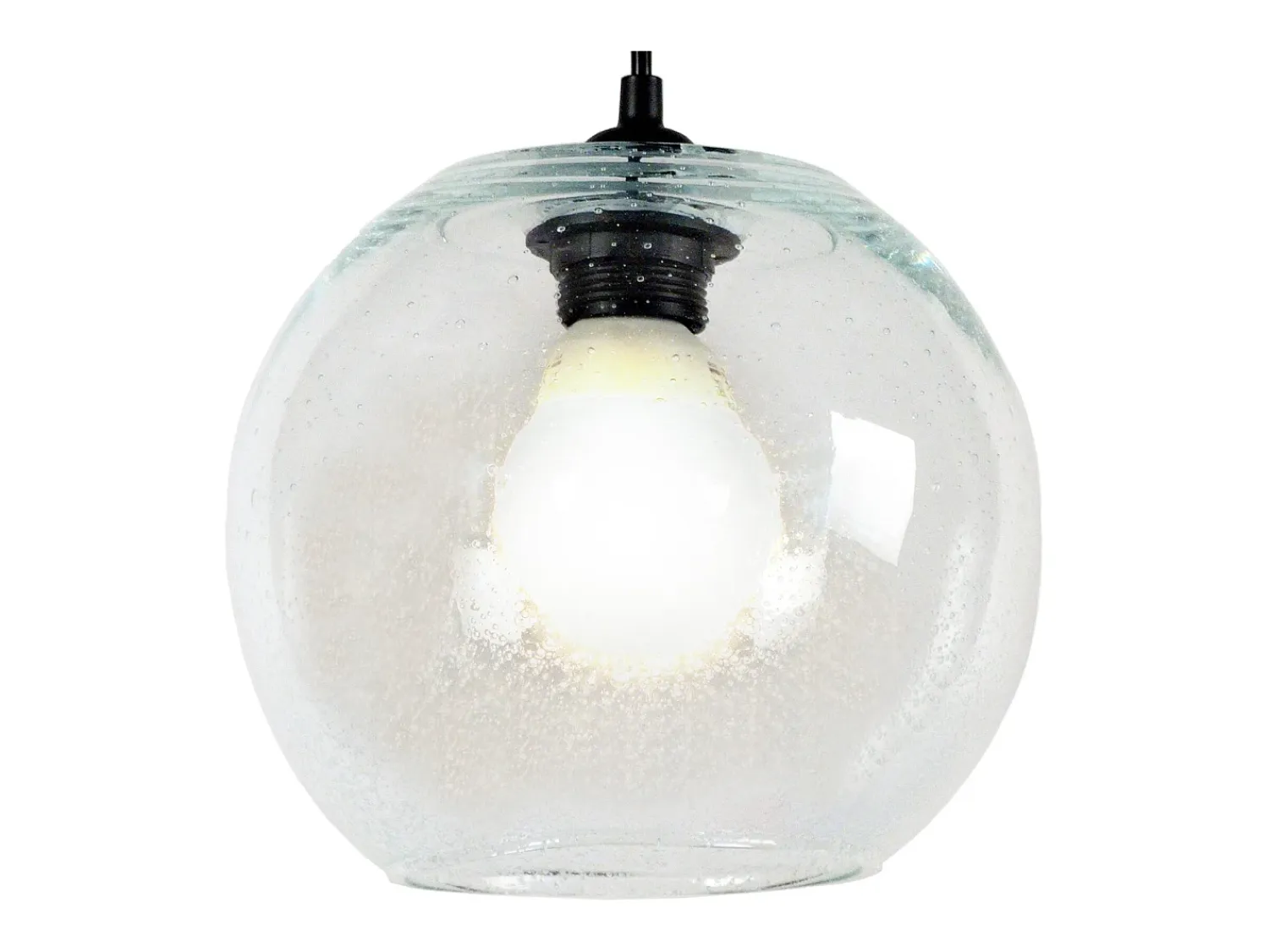 TOSEL Lámpara Suspendida^Suspensión ,vidrio,Aluminio,A 77xD 20x P 20cm Plateado