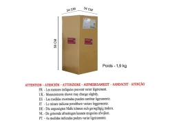 TOSEL Lámpara Suspendida^Suspensión ,vidrio,Aluminio ,A94x D25xP25cm Plateado