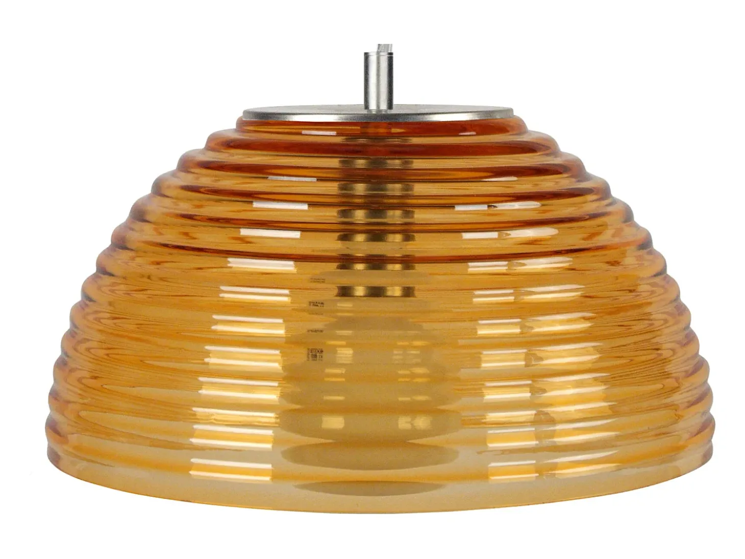 Suspensión TOSEL ,vidrio,AMARILLO,A 77xD36xP36cm