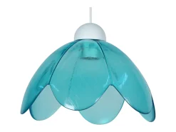 TOSEL Lámpara Suspendida^Suspensión ,vidrio, ,A80xD25xP25cm Azul