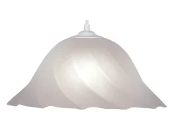 TOSEL Lámpara Suspendida^Suspensión ,vidrio,,A70xD29xP29 cm Blanco