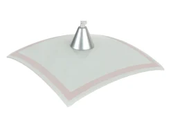 Suspensión TOSEL ,vidrio,Blanco ,A60xD30xP30cm