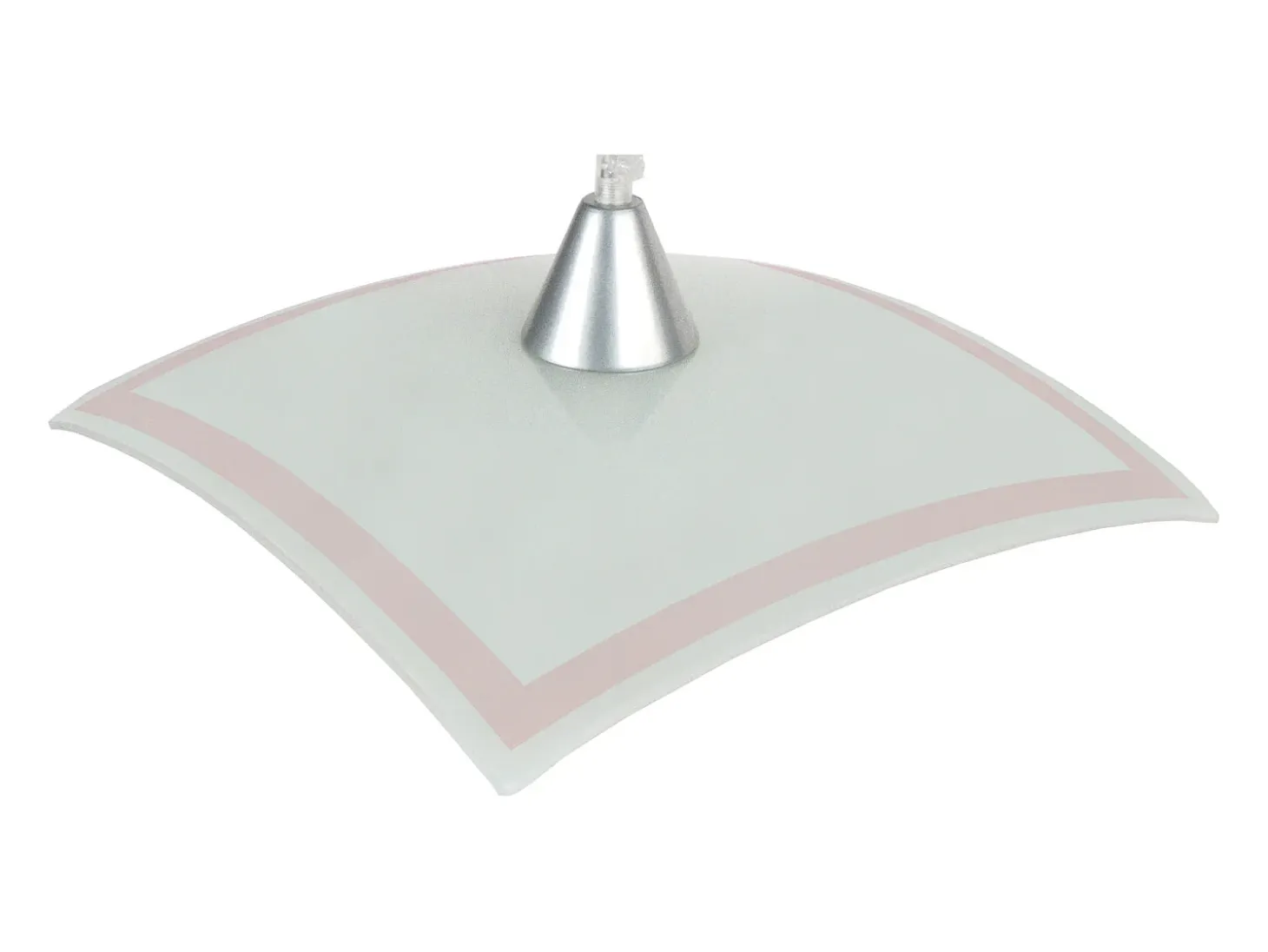 Suspensión TOSEL ,vidrio,Blanco ,A60xD30xP30cm