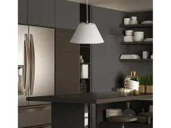 Clearance TOSEL Suspensión ,vidrio,Bronce , A 80xD37x P 37cm Cobrizo