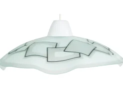 Suspensión TOSEL ,vidrio,Gris ,A 74xD 45x P 45cm