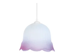 Suspensión TOSEL ,vidrio,Gris ,A80xD 17xP17cm
