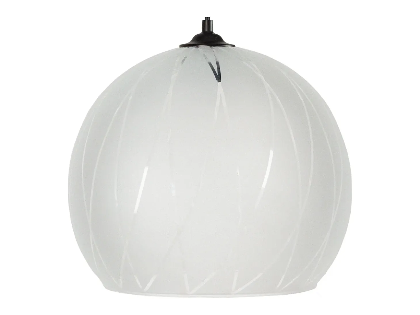 Suspensión TOSEL ,vidrio,Gris ,A85xD 30xP30cm