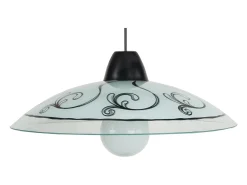TOSEL Lámpara Suspendida^Suspensión ,vidrio, , A 74xD45x P 45cm Gris