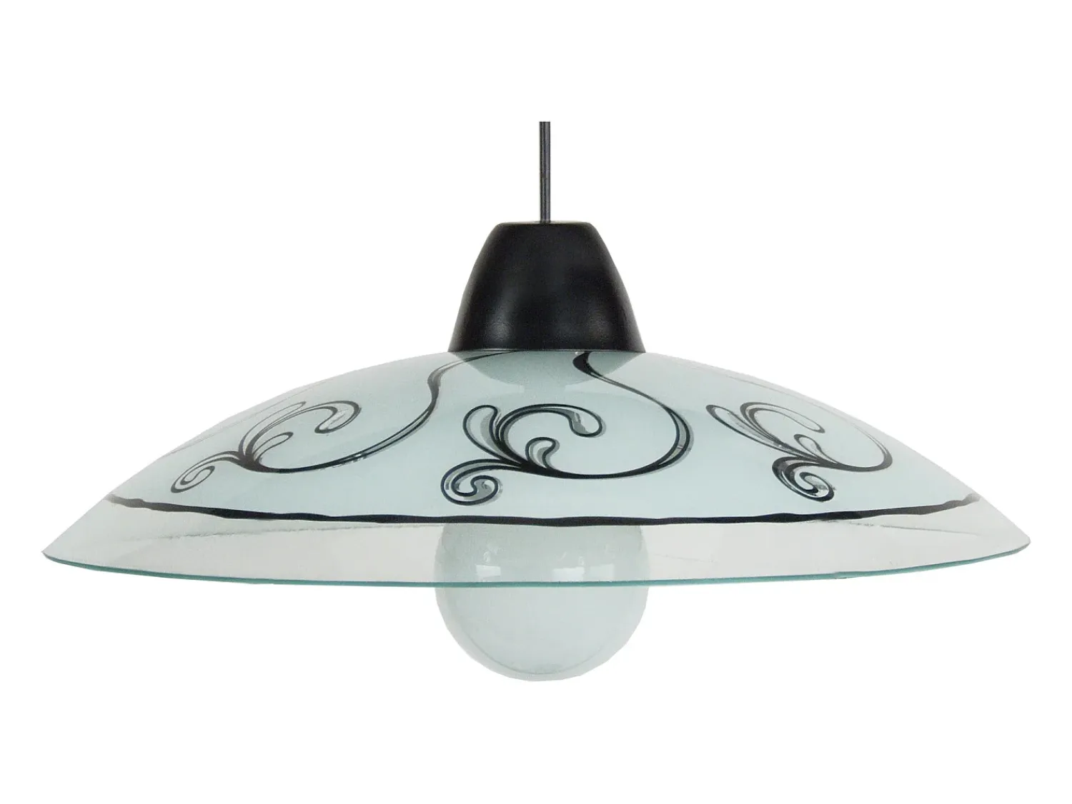 TOSEL Lámpara Suspendida^Suspensión ,vidrio, , A 74xD45x P 45cm Gris