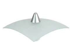 Suspensión TOSEL ,vidrio,Gris ,A60xD30xP30cm