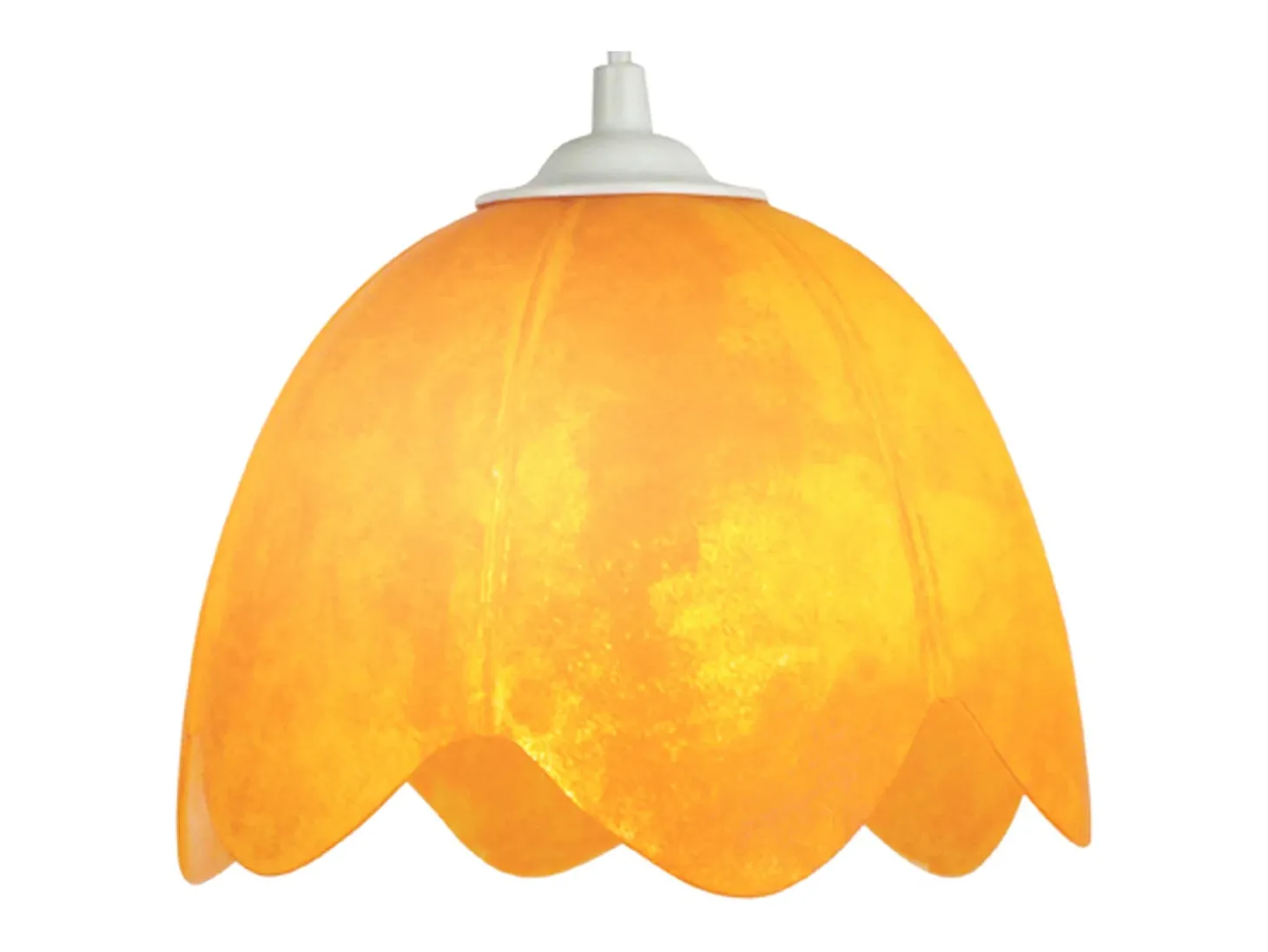 Suspensión TOSEL ,vidrio,Naranja,A75xD 18xP18cm