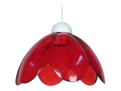 TOSEL Lámpara Suspendida^Suspensión ,vidrio,,A75xD25xP25cm Rojo