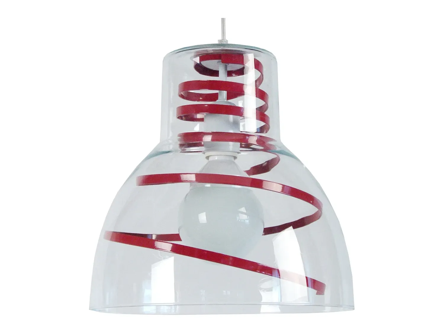 Clearance TOSEL Suspensión ,vidrio-,,A90xD30xP30cm Rojo