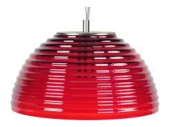 TOSEL Lámpara Suspendida^Suspensión ,vidrio,, A77xD36xP36cm Rojo