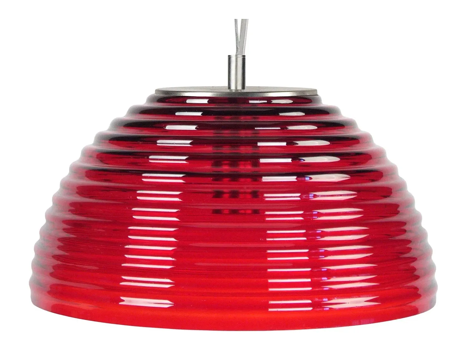 TOSEL Lámpara Suspendida^Suspensión ,vidrio,, A77xD36xP36cm Rojo