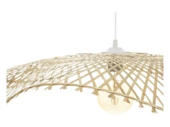 Sale Atmosphera Suspensión tipo sombrero de paja Beige