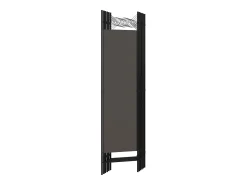 Tabique divisorio antracita de 6 paneles 240x180 cm Gris