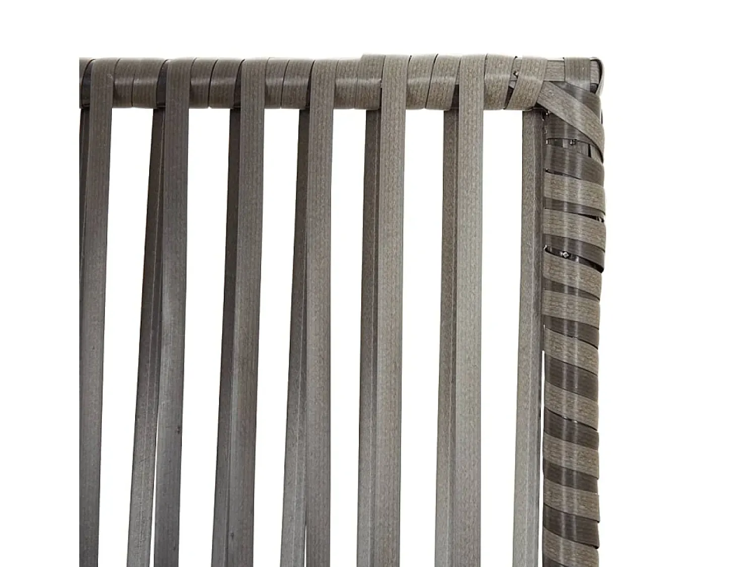 Sale Tabique divisorio de 5 paneles de mimbre de resina Gris