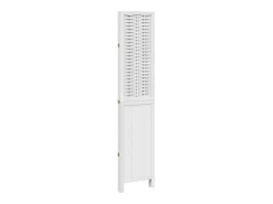 Tabique divisorio de 3 paneles en madera maciza de paulownia blanca