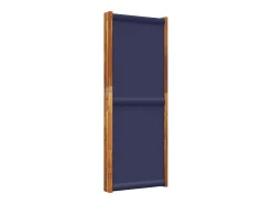 Tabique divisorio de 4 paneles azul oscuro 280x180 cm