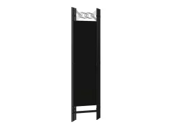 Tabique divisorio de 4 paneles Negro 160 x 180 cm