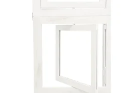 Tabique divisorio de 6 paneles en madera maciza de paulownia blanca