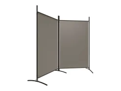 Tabique divisorio de 2 paneles Antracita 175x180 cm Tejido